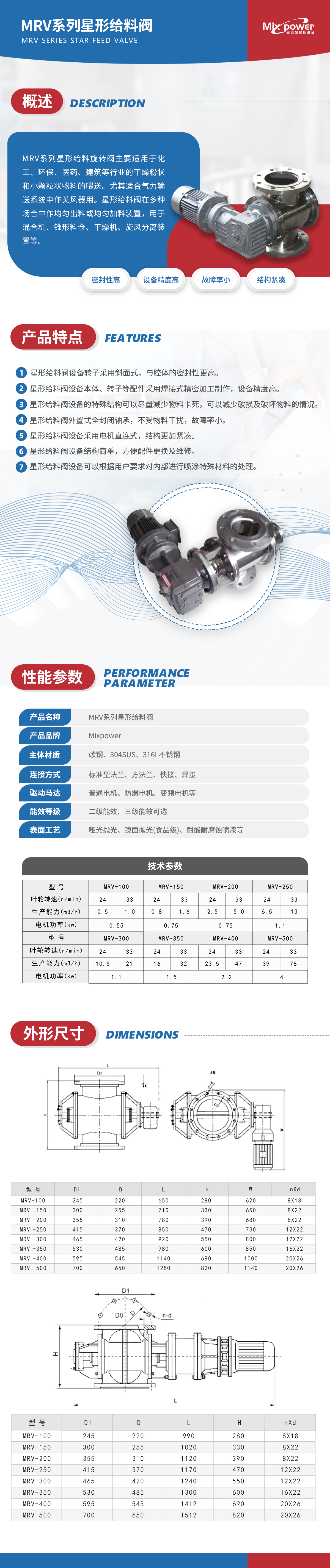 MRV系列星形给料阀